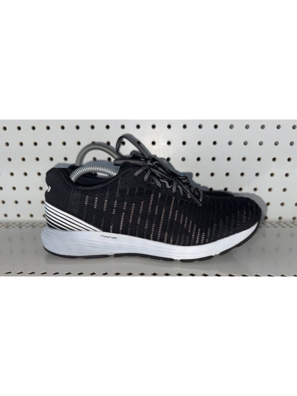 ASICS Dynaflyte 3 Womens Athletic Running Shoes Size 8 Black Gray White